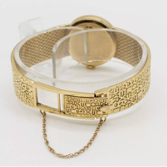 29mm Champagne Rolex 18k Yellow Gold Ladies Dinner MIDSIZE Watch main image 5